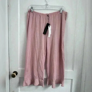 Skin organic cotton boudoir pink pajamas Size L New With Tag $118